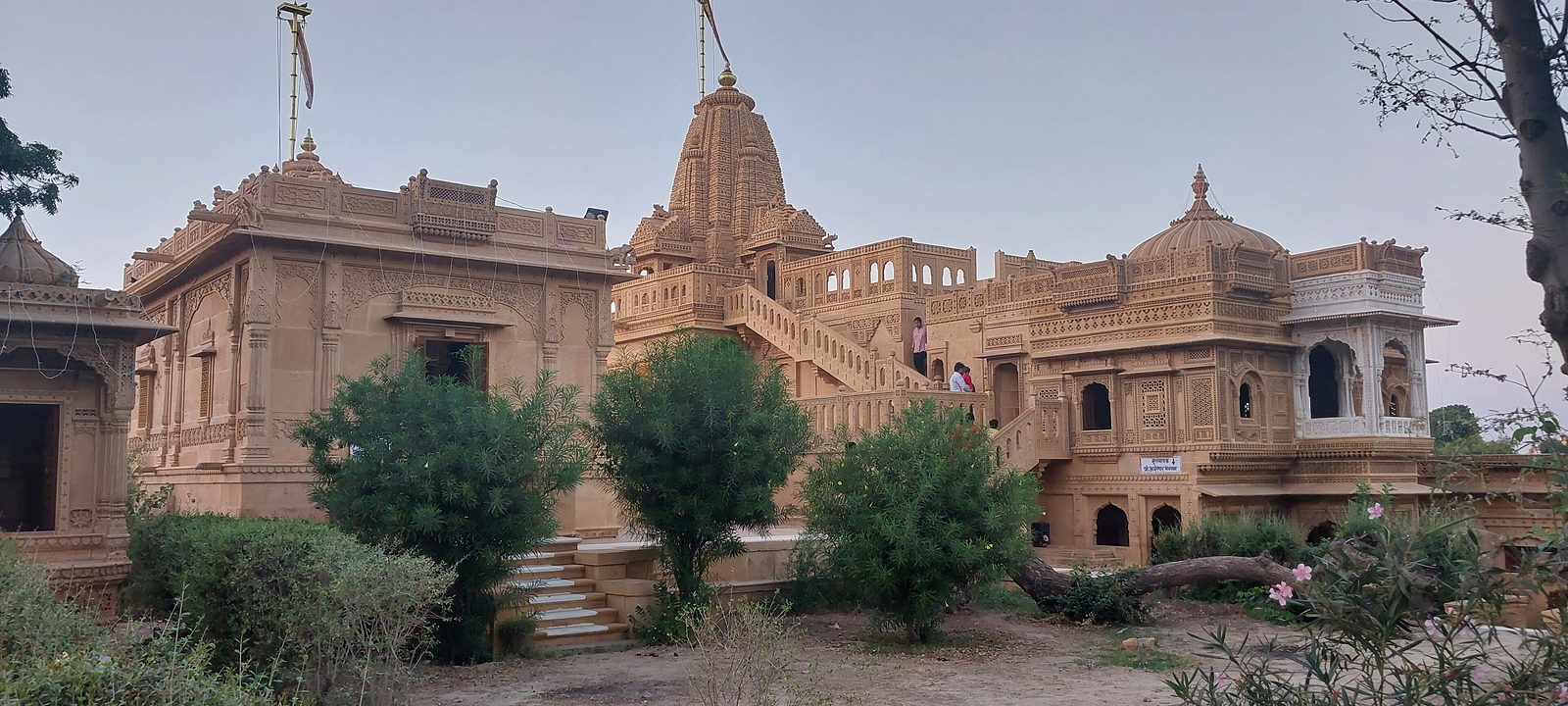 Sandstone Jain temple complex at Amar Sagar near Jaisalmer