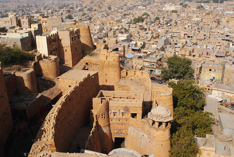 Bastions of Jaisalmer Fort seen from the ramparts