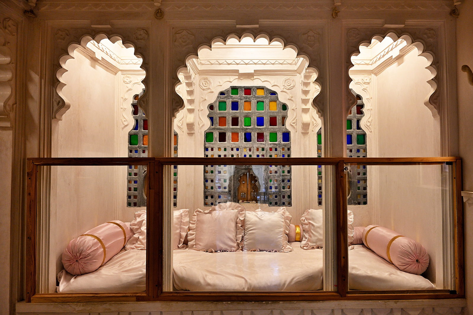 Traditionally furnished heritage guest room
