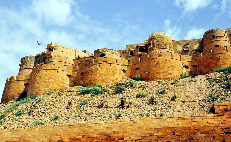 The golden ramparts of Jaisalmer Fort