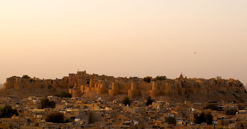 Rooftops of Jaisalmer in the last light